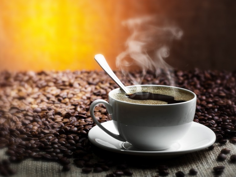 table-grains-saucer-cup-spoon-coffee-drink-smoke